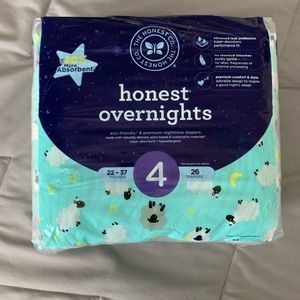 Honest Overnight Diapers size 4-MUST BUNDLE